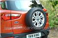 Tail-gate mounted tyre lends a true SUV look 